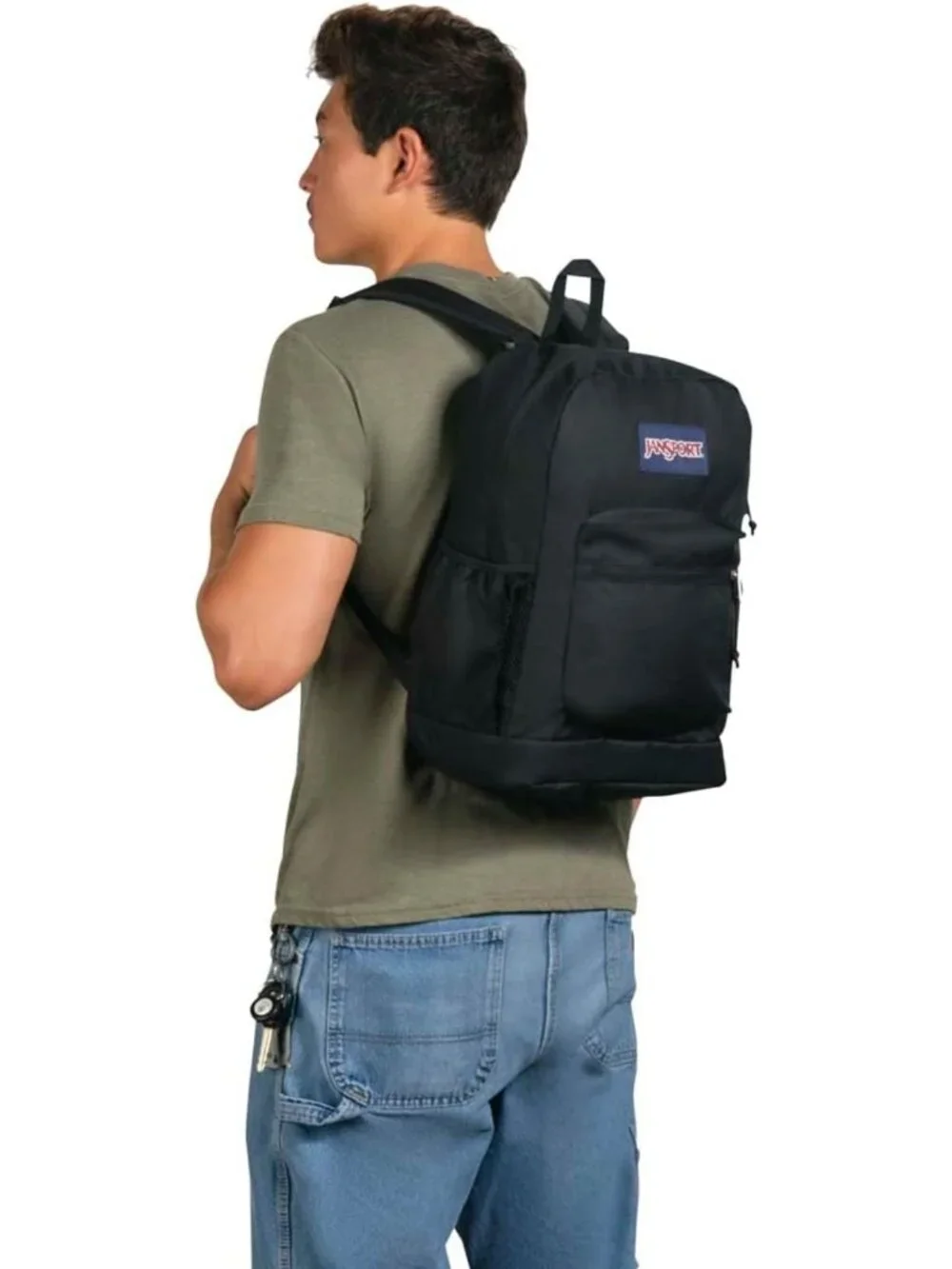 Stylish 26L Black Backpack for School, Travel, and Everyday Use - Durable